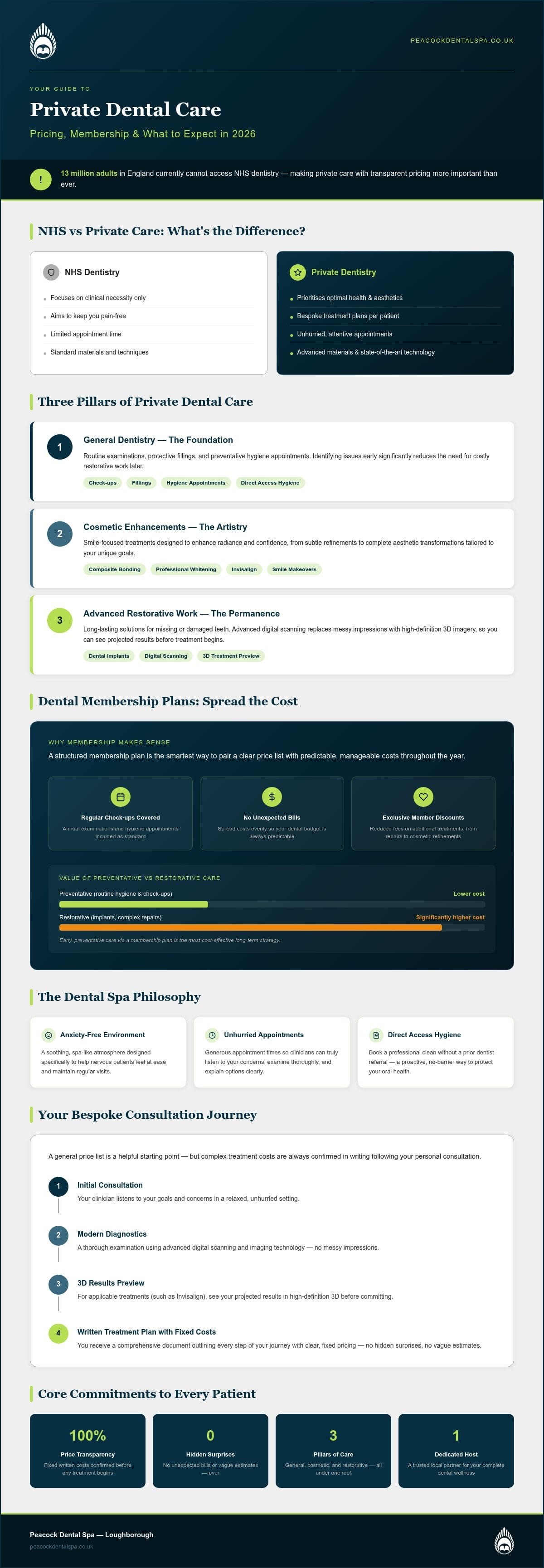 Private Dental Treatment Price List 2026: Your Guide to Investing in a Healthier Smile